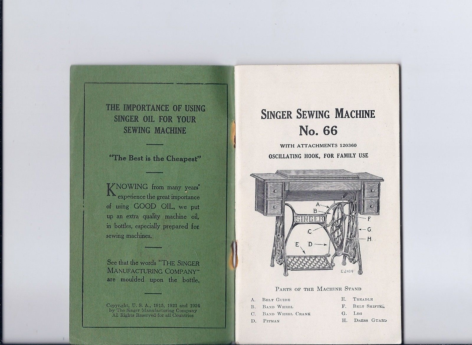 singer model 606 manual